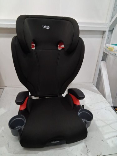 BRITAX SKYLINE 2-STAGE BELT-POSITIONING BOOSTER CAR SEAT with 2-LAYER IMPACT PROTECTION - 40-120lb capacity - DUSK/black (MODEL: E1C249H) image 3