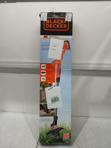 BLACK+DECKER STRING TRIMMER/EDGER - 10" - BLACK/ORANGE (MODEL: LST201-ca) image 2