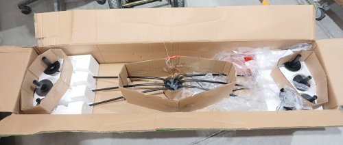 Stella 6 Light Chandelier Ceiling Light - 62" - Black (Model: M100119MBK) image 3