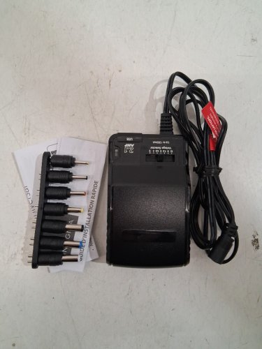insignia multi-voltage ac power adapter - 3-12v - black (model: image 2