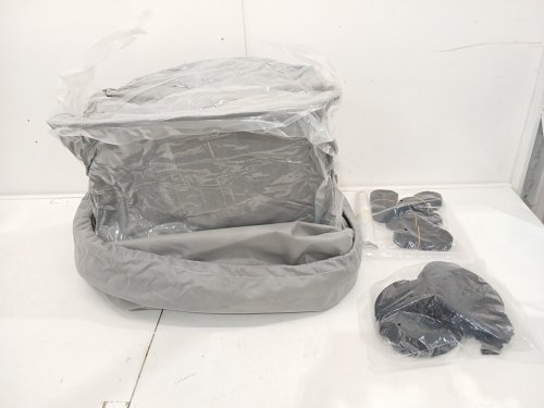 GEARFLAG Trailer Heavy Duty RV Cover WITH ZIPPERED SLIDE OUT OPENING AND REINFORCED WINDPROOF REFLECTIVE STRAPS - GREY - Fits 33ft - 36ft (Model: RVC-xh) image 4