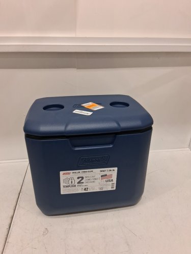 COLEMAN CHILLER PORTABLE HARD COOLERS - 30QT - SAPPHIRE BLUE (MODEL:2226954) image 2