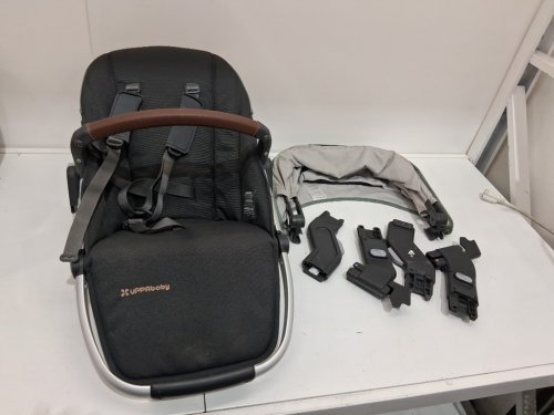 UPPAbaby RumbleSeat V3 Second Lower Seat - FITS vista v2/v3 strollers - greyson charcoal (model: ‎0904-RBS-NA-gry) image 2
