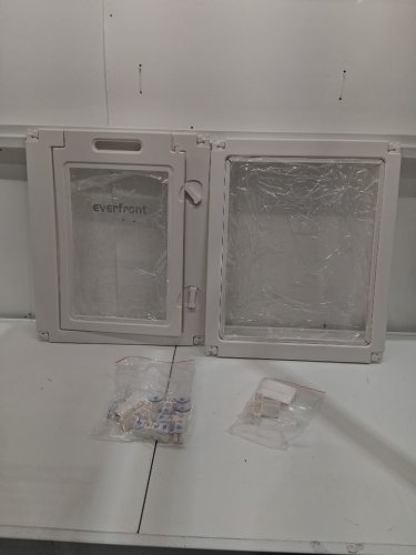 2PC Everfront Foldable Indoor Clear Acrylic Plastic Pet Playpen extention panels - 23.6" - Medium/large Dogs - White image 2
