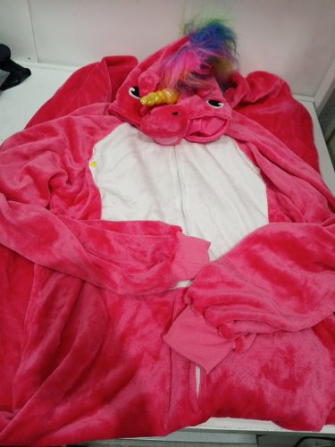 UNISEX RUBIES HOODED UNICORN COSTUME - LARGE/EXTRA LARGE - PINK image 2