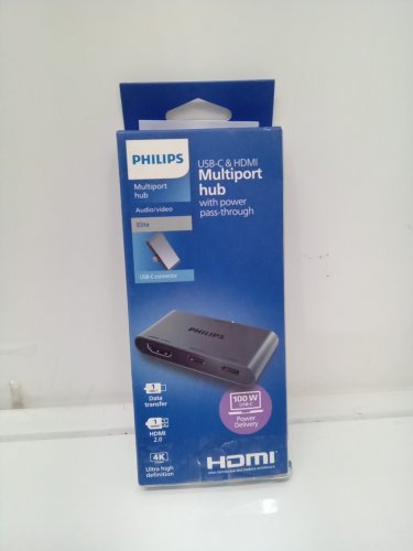 Philips USB-C Multiport Hub with 4K HDMI, and 2 USB-C Ports - Up to 100W Power Delivery and 5gbps Speeds - Grey (Model: SWL3303M/37) image 2