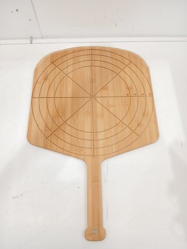 LOFTERN Bamboo wood pizza peel with size engraving - 16" - wood/beige image 3