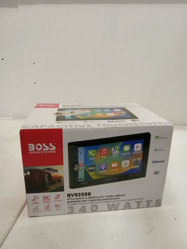 BOSS Audio System Wireless Touch Screen Car Stereo Android Auto/apple Carplay with FM radio, A/V Input, USB  - 7" - black - (model:bv9358b) image 2