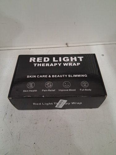 Red Light Therapy Belt Wrap Cordless 660nm & 850nm Infrared Light with heating pad and vibration pulse timer 46" - black (model: zld-119) image 2