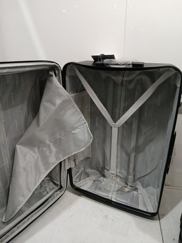 3PC Air Canada Optimum Hardside Spinner Rolling Luggage - 28", 24", 20" - Black image 9