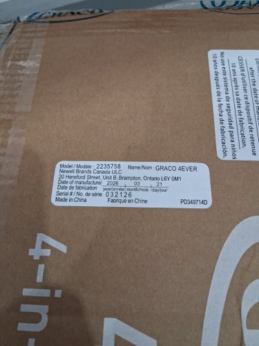 GRACO 4EVER 4-IN-1 BABY TO BOOSTER CAR SEAT - HANCOCK (MODEL: 2235758) image 3