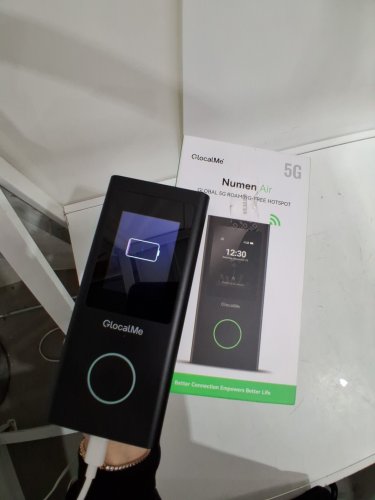 GlocalMe Numen Air 5G Portable High Speed Wi-Fi Hotspot for Mobile Devices - Connect Up to 16 Devices - Black (model: GLMU21A01) image 4