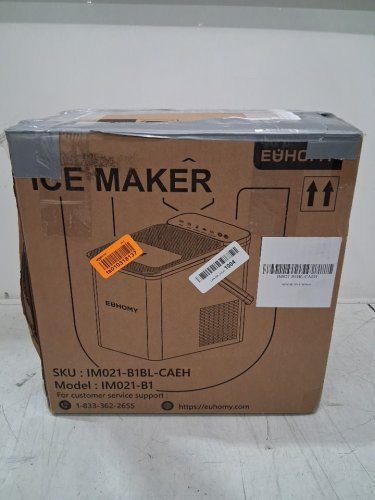 EUHOMY COUNTERTOP ICE MAKER WITH ICE SCOOP AND BASKET - MAKES 26.5LB / DAY - BLACK (MODEL: IM021-B1) image 2