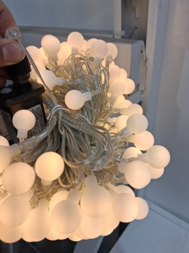 JOLYMOLY Plug in globe String Lights with Remote and Timer - 100 LED, 59ft, Connectable Twinkle, 8 modes - warm white image 6