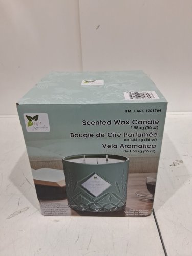 Nature's Mark Scented Candle - 1.58 kg (56 oz.) - MINTLEAF & ALOE (MODEL: 1901764) image 2