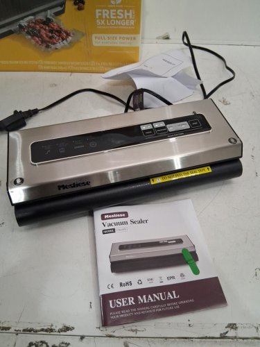 Mesliese durable 6-in-1 vacuum food sealer - black/SILVER (Model: VS6601S) image 3