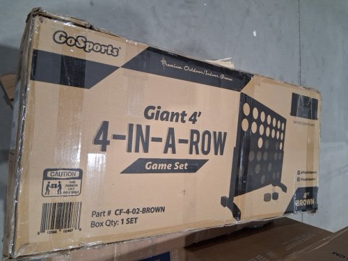 GOSPORTS GIANT 4-IN-A-ROW GAME SET - 4FT BROWN (MODEL: CF-4-02-BROWN) image 2