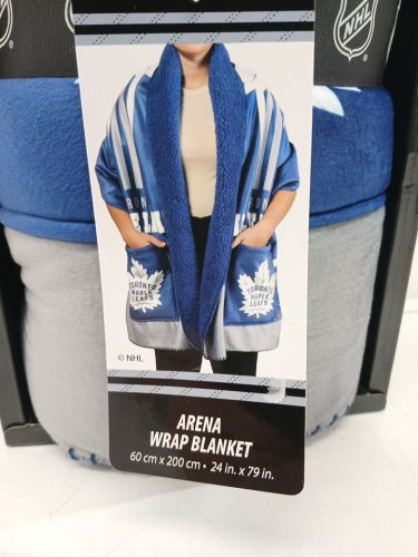 NHL MAPLE LEAFS Arena Wrap Blanket - 24" X 29" - BLUE (MODEL: 7985257 ) image 4