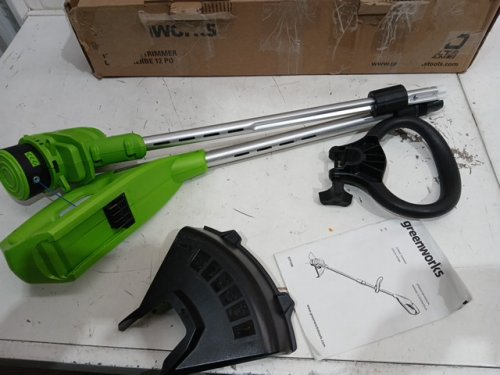 GREENWORKS *TOOL ONLY* CORDLESS STRING TRIMMER WITH ADJUSTABLE HANDLE - COMPATIBLE WITH 40V GREENWORKS BATTERY - 12"- GREEN/BLACK (MODEL: STF309) image 3