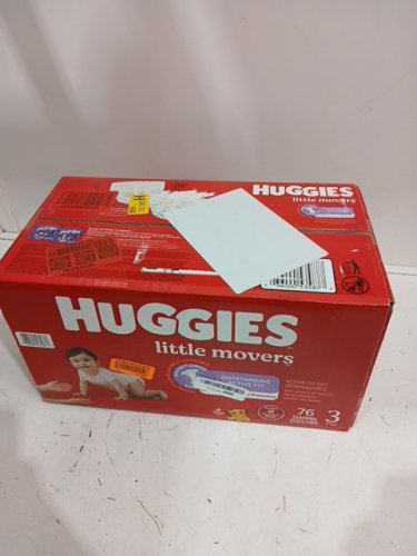 76PK HUGGIES LITTLE MOVERS HUGGFIT 360° BABY DIAPERS WITH 360° WAISTBAND - SIZE 3 (MODEL: 5358702) image 2