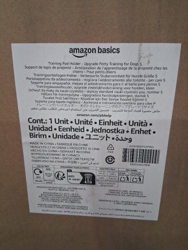 AMAZON BASICS FOLDING DOG TRAINING PAD HOLDER - 22" X 22" - WHITE/GREY (MODEL: S2503122H6AH) image 4