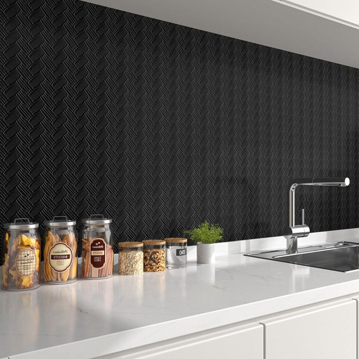 Decotalk multi-purpose adhesive contact paper - 2.5ft x 10ft - textured Black Crosshatch - (Model: ISZJ) image 3