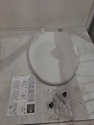 BEMIS slow close ELONGATED TOILET SEAT - 19" - WHITE (MODEL: 7300slec 000) image 3