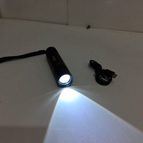 blukar rechargeable waterproof super bright adjustable focus handheld flashlight, 4 lighting modes - 2000LM - black (MODEL: k9132) image 3