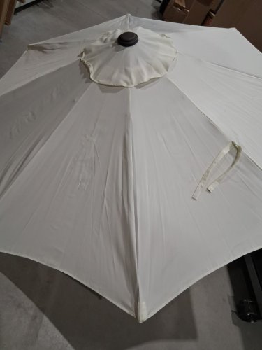 SONGMICS Outdoor Table Umbrella With 8 Ribs - 9FT - White - (Model: UGPU09BEV1) image 6