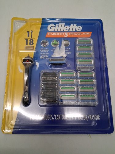 17PC GILLETTE FUSION5 PROGLIDE RAZOR + 16 CARTRIDGES - BLACK image 2