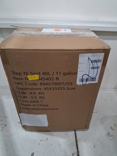 Step N' Sort Dual Trash and Recycling Bin with Slow Close Lid - 20L (EACH) - BLACK (MODEL: SNS402-B) image 5