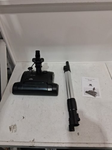 JKL GLOBAL SALES DELUXE  POWER NOZZLE central vacuum attachment WITH ADJUSTABLE HANDLE - 25" - 36.5" - FITS MOST STANDARD VACUUMS - BLACK/CHROME (model : pn22) image 3