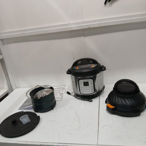 INSTANT POT 11-in-1 electric PRESSURE COOKER & air fryer - 8QT. CAPACITY - STAINLESS STEEL/BLACK (MODEL: DUO CRISP AF 8) image 3