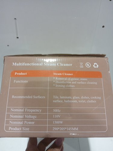 HIEE 10-in-1 MULTIFUCTIONAL STEAM CLEANER kit - 1500W/110V - White/grey (model: SC-W01) image 5