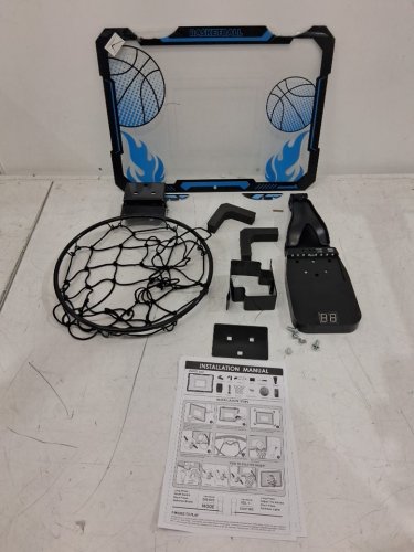 HYES DOOR BASKETBALL HOOP WITH SCOREBOARD- BLUE (MODEL:988-826B1) image 3