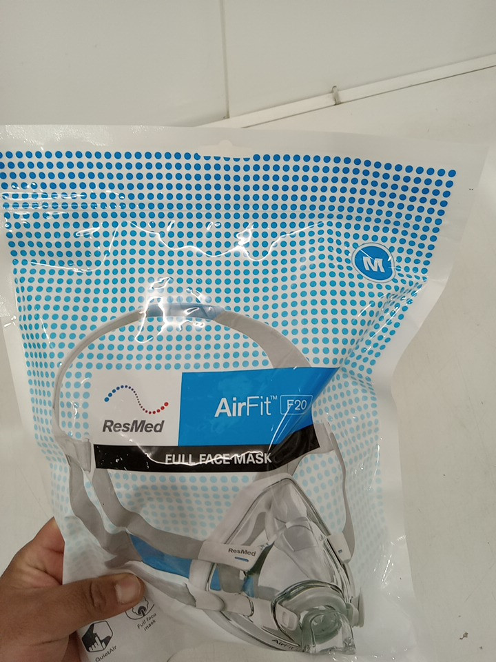 RESMED AIRFIT Adjustable FULL FACE MASK Complete System - OSFM - Grey / White (MODEL: F20) image 3