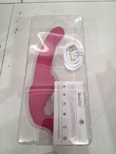 Adam & Eve Eve's Vibrating Strapless Strap-on - 8" - Pink image 3
