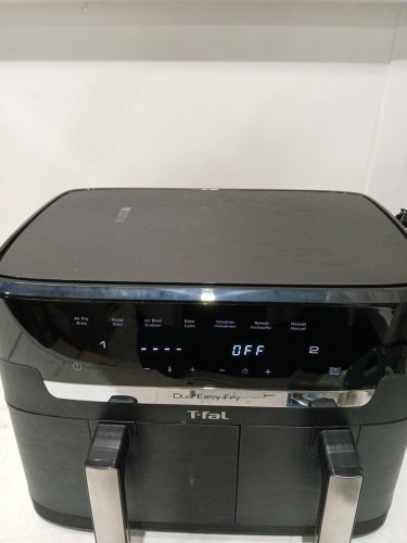 T-Fal Dual Easy Fry XXL Air Fryer - 6.5L / 4.5L - Black/Grey/Silver (Model: EY9428Q0) image 3