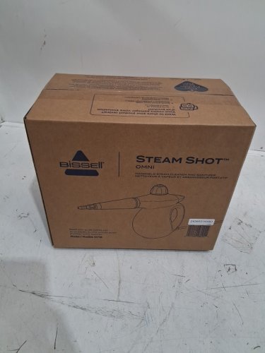 BISSELL STEAMSHOT omni HANDHELD portable HARD SURFACE STEAM CLEANER with attachments - 360ml - GREY/blue (MODEL: 4171B) image 2