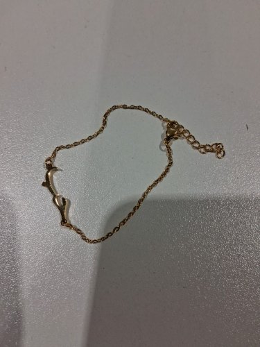 calligraphic "حُبّ/love" pendant/charm chain bracelet- 6.5" - 7.5"/1" pendant - gold image 3