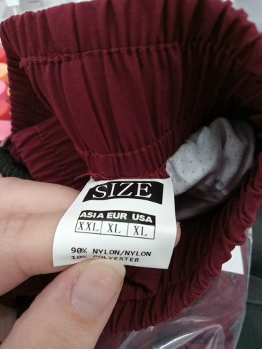 MEN'S SWIM TRUNKS with zipper pockets and liner - Extra Large - Maroon image 4