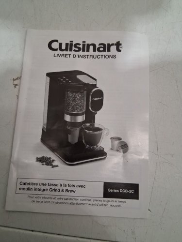Cuisinart Conical Burr Grind & Brew Single-Serve Coffee Maker - black (model: DGB-2C) image 4