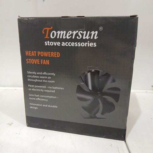 TOMERSUN STOVE ACCESSORIES 4 BLADE HEAT POWERED STOVE/FIREPLACE FAN FOR WARM AIR CIRCULATION image 3