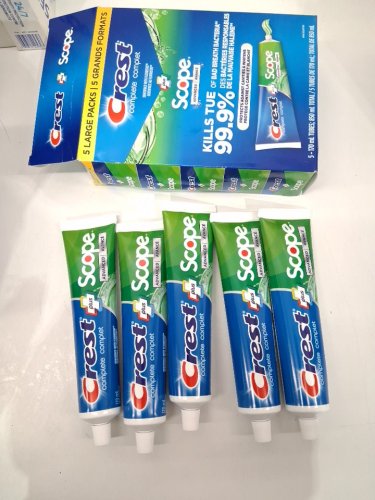5PK Crest Complete Plus Scope Advanced Active Toothpaste - 170ML/EACH image 2