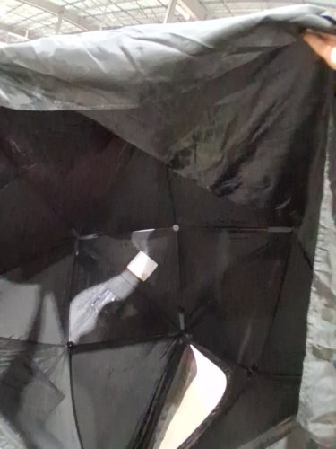 vevor 2 person pop-up portable ice fishing shelter - 60'' x 60" x 65" - red/black - model: dt035 image 4