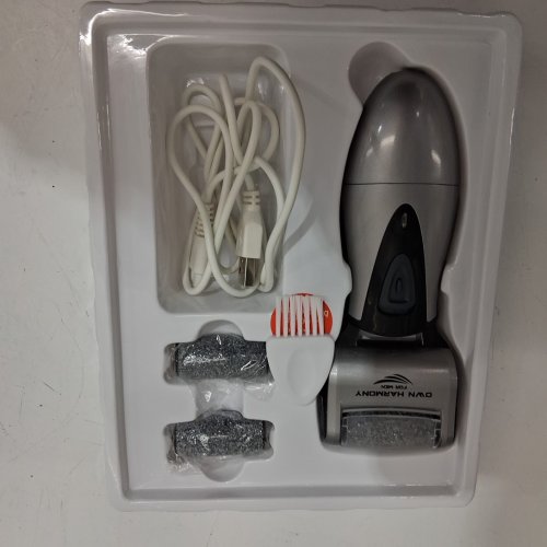 own harmony premium electric callus shaver for men - silver/ black - (model: CR-900) image 5