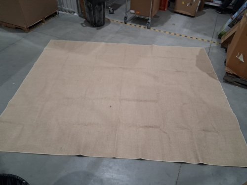 Garvee Washable Entryway Non Slip Runner Rug - 8FT x 10FT - solid distressed beige image 2