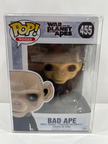 Funko pop! Movies: war for the planet of the apes - bad ape vinyl figure (#455) **plastic protector cover** image 2