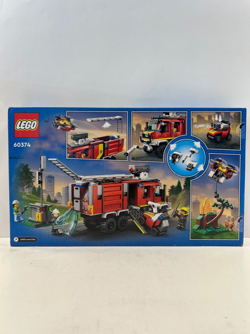 502pc Lego - city - fire command truck (60374) image 4