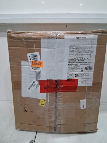6PK Amazon Basics Moving Blankets - 72" x 40" - Black/Orange (Model: PD-LZVBGBQHP1) image 2